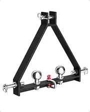 Garvee 3 Point Quick Hitch Category 1 with 2 Trailer Hitch Ball, Heavy Duty Receiver Suitable for Most Types of Tractors and Trailers