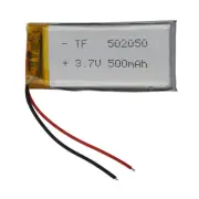 3.7V 500mAh 1.85Wh Li Battery 502050 Lipo For Bluetooth Earphone Headset Pen GPS
