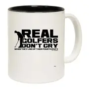 Golf Real Golfers Dont Cry When They Line Up Their Forth Putt Mug Cup