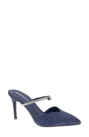 bcbg Berla Mary Jane Pointed Toe Mule in Navy at Nordstrom, Size 8