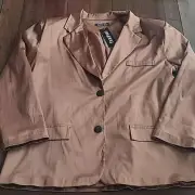 Boohoo Plus Satin Oversized Blazer size 16
