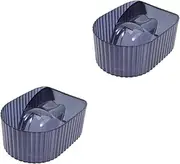 MERRYHAPY 2pcs Acrylic Manicure Removal Bowl Soak off Bowl Nail Soak Bowl Set for Home Salon