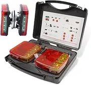 Wireless Trailer Lights, Wireless Trailer Lights Magnetic, Portable LED Tow Tail Kit for Trucks, Boat, RV, Vehicle