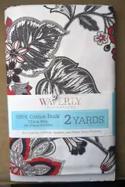 Waverly Fabric 100%Cotton Duck 2Yards 72x45Inches Crafting Home Decor NEW! dec24