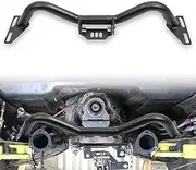 Adjustable Black Powder-Coated Transmission Crossmember for 1963-1987 C10/C20/Blazer/Suburban - Compatible with All Automatic Transmissions (C28V02 Black)