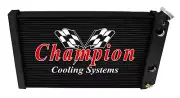 AL 3 Row DP Black Finish Radiator,1.5,1.75 for 1984-1990 Chevrolet S10 Small LS