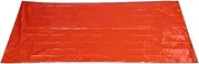 Emergency Sleeping Bag Waterproof Lightweight Thermal Bivy Sack Blanket Extra Thick Shelter Sack Cover Survival Kit Portable Reflective Reusable PE Tent for Camping Hiking Outdoor Orange