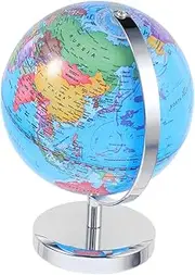 DIYEAH Desk Globe with Clear Political Borders Geography Learning Tool Classroom Decoration for and Lightweight Tellurion Globe for Boys and Girls and Adults