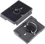 2 Pack SLR Camera Tripod Head 200PL-14 Quick Loading Release Plate for Manfrotto Photography Accessories (200PL-14A)