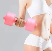 Random Water Filled Dumbbell Adjustable Watered Dumbbells Hand Weight (Pink)