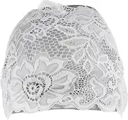 GANAZONO Girls Women's Fashion Pu Lace Swimming Bathing Cap Elastic Sun Visor Hat Adult Bath Cap