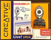 Creative Labs Webcam Live Ultra USB 2.0 Wide Angle Video VF-0060 New In Box