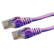 Dynamix PLP-C6A-1 Cat6 RJ45 Patch Lead - 1m - Purple UTP - T568A - 250MHz - 24AWG - Slimline - Snagless - Gold Plated [PLP-C6A-1]