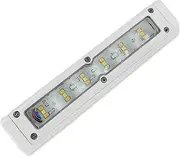 Dream Lighting 12volt LED Interior Exterior Awning Strip Lights Cool White/Amber Waterproof IP65 Camping Wall Porch Lamp for RV Caravan Motorhome Campervan Boat Marine Yacht White Shell 11W
