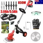 Cordless Grass String Trimmer Battery Electric Lawn Edger Weed Wacker Cutter Kit