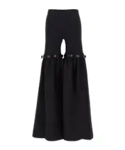 Elastic waist casual pants FR34,FR36,FR38 black