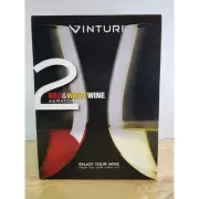 Vinturi Wine Aeration Set Essential Red & White Wine Lovers 2 Count Black White