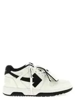 [Off-White] Off-White-Out Of Office Sneakers Bianco/Nero-Uomo 40