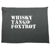 Whisky Tango Foxtrot - Funny Novelty Soft Sport Microfiber Towel