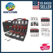 Comprehensive 338Pc Helicoil Repair Kit - HSS Drill Bits & Thread Gauge Included