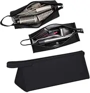 [Pitrumo] Portable Travel Storage Bag Compatible with Dyson Supersonic Hair Dryer, Dyson Airwrap Styler, Dyson Corrale Hair Straightener, Shark Flexstyle Air Styling & Drying System, Black, Black,