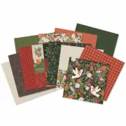 KAISERCRAFT scrapbooking A Christmas Tale red green paper pack sticker sheet NEW