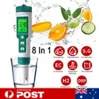 8 in 1 PH TDS Digital Tester Pen Water Pool Hydroponics Monitor Aquarium Test AU