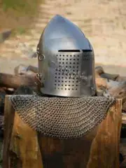 Medieval bascinet LARP Medieval Knight Armor Helmet Replica