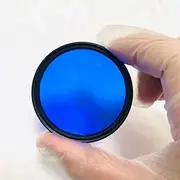 Various Sizes 58mm Round 450nm and 800nm ​​Infrared IR high Pass Filter Blue Glass QB19 for Camera Photography(67mm)