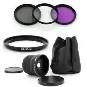 Albinar 52mm Fish Eye.18x wide lens,Filter Kit for NIKON D700 D80 D40x D90 D5200