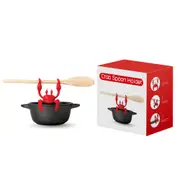 Crab Pot Side Clip Silicone Tableware Stand Red Rose Elegant Purple Olive Green Oven Mitts & Potholders