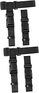 Baluue 2 Sets Adjustable Luggage Connector Straps for Travel Lightweight and Portable Travel Luggage Straps Prevent Bag Detachment Secure and Easy to Use Compatible with Suitcases
