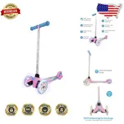 Adjustable Handlebar Kids Scooter - Light-Up Wheels for Ages 3-7 (Peppa Pig)