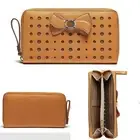 New Mimco Mim Bow Amber Pouch Clutch Wallet Handbag PURSE + Dust Bag