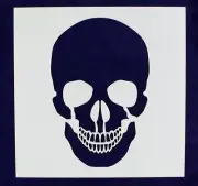 Large Skull Stencil- 16" x 16" Painting/Crafts/Stencil/Template -Mylar 14 Mil