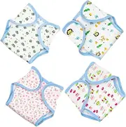 Abaodam 4pcs Doll Diaper Newborn Diapers Babies Dolls Reborn Dolls Reborn Doll for Babies Diapers Underwear for Dolls Reborn Newborn Dolls Diapers Doll Playset Cloth