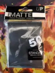 Ultrapro Pro Matte Black Non-Glare Deck Protectors (Regular Size- 50 Ct)