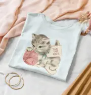 Tax The Rich Unisex Short Sleeve Tee | Funny Leftist Activist Kitten Shirt