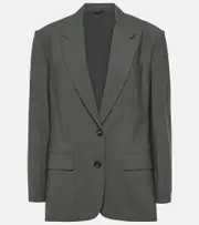 [Brunello Cucinelli] Brunello Cucinelli Oversized wool-blend blazer AU 6 grey