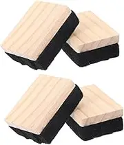 SEWACC 4Pcs Mini Dry Erase Erasers Wooden Blackboard Cleaners for Office Classroom Versatile Chalkboard Erasers Efficient Cleaning Performance for Whiteboard Use