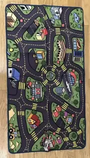 KC Cubs Playtime Retro Road Map Educational Area Rug NEW