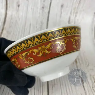 BRAND楓月 VERSACE 凡賽斯 經典 紅色 巴洛克 圖紋 瓷碗 餐具