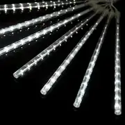 8 pcs Clear 96-Inch LED Tube Meteor Rain Event Lights PArty Garlands Decorations