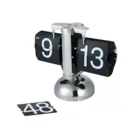 Digital Clock Small Scale Desk Clock Retro Flip Clock Stainless Steel...