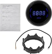 X AUTOHAUX 2" 52mm Tachometer Gauge Colorful LED Digital RPM Tachometer Tach Gauge 0-10000RPM W/Bracket Universal Tach Car Vehicle Automotive DC 12V