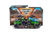 Monster Jam, Official Grave Digger Vs. Grave Digger Die-Cast Monster Trucks, 1:64 Scale, Kids Toys for Boys Ages 3 and up