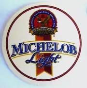 MICHELOB PREMIUM & MICHELOB LIGHT Beer COASTER Mat Anheuser-Busch MISSOURI Eagle
