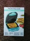 Nostalgia MSNDW5TL MyMini Personal Sandwich Panini Maker Teal Blue New In Box