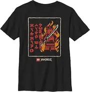 [Fifth Sun] Kids' Lego Ninjago Fire Ninja Boys Short Sleeve Tee Shirt