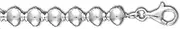 [JewelryWeb] 925 Sterling Silver 8.0 mm Ball Chain Bracelet Jewelry Gifts for Women - Length Options: 18 20